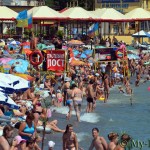 Алушта самые забитые пляжи Крыма