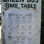 Расписание и цены поездок на автобусной остановке Беницеса - чем длиннее расстояние тем дороже